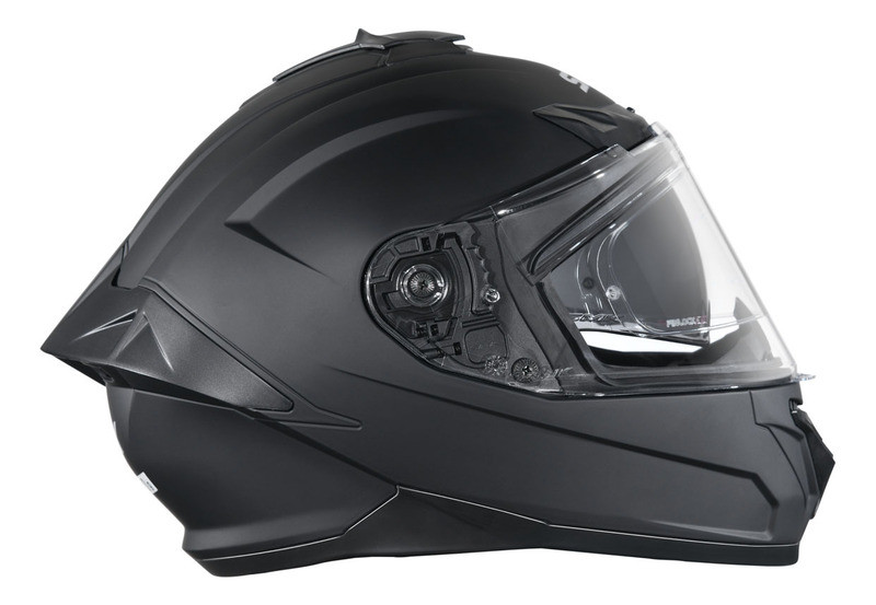 SMK Typhoon Matte Black Helmet