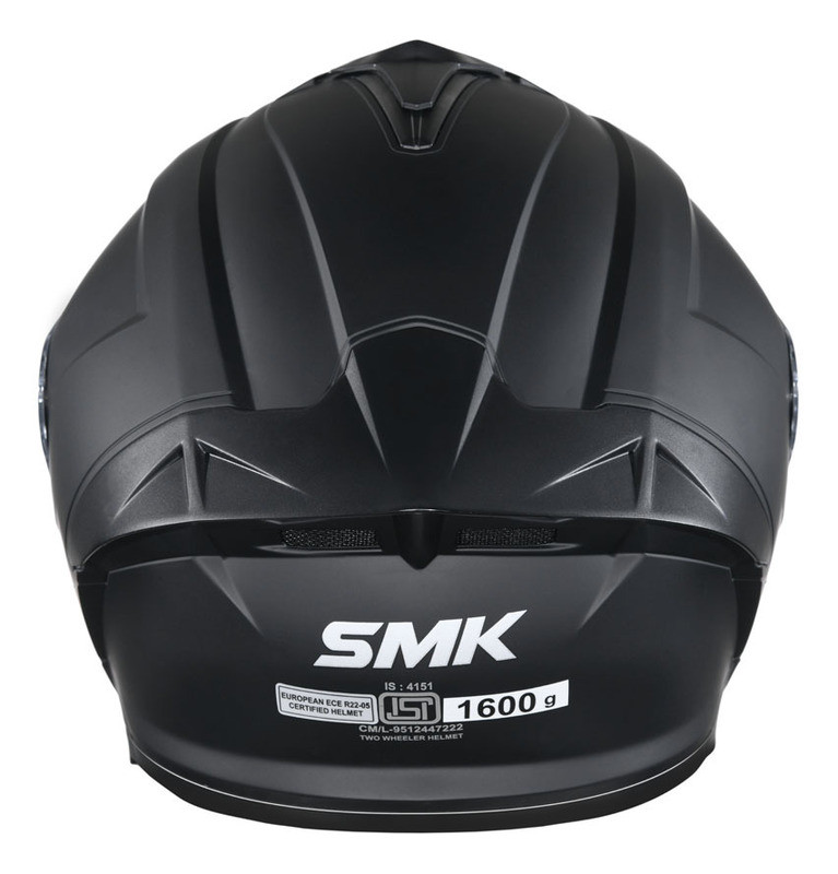 SMK Typhoon Matte Black Helmet