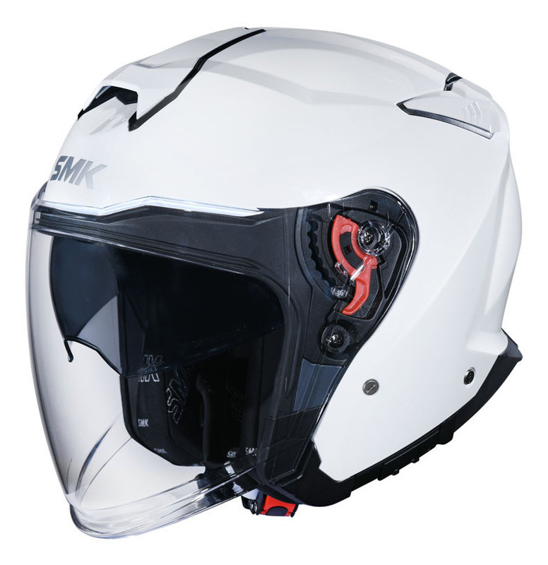 SMK GTJ White Helmet