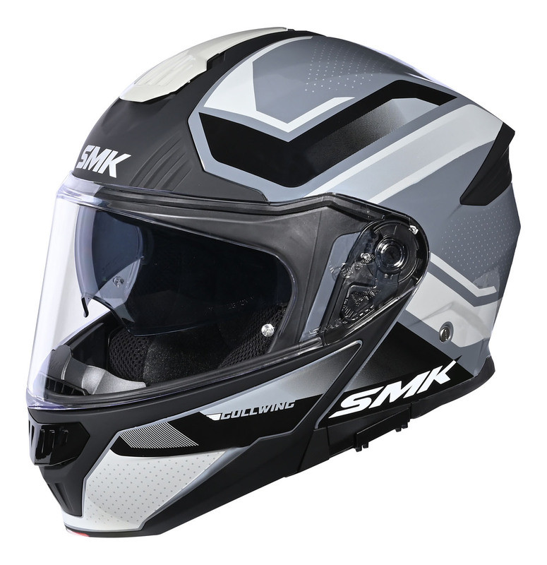SMK Gullwing V2 Supertour White Gray Helmet