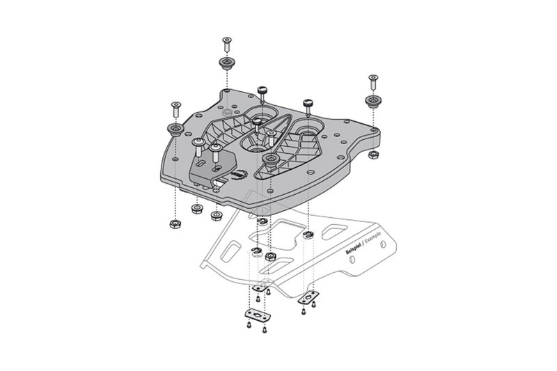 SW-Motech Adapter Plate for ALURACK - GPT.00.152.400