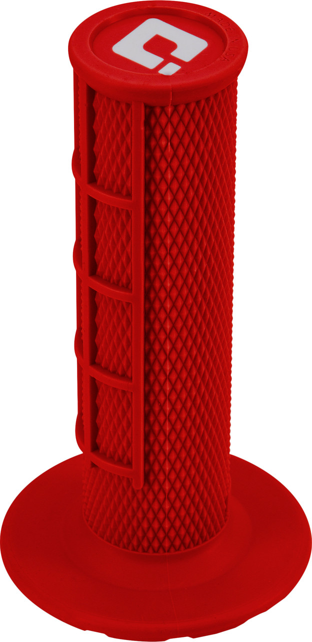 ODI Half Waffle Lock-On Grip Red - H36HWR
