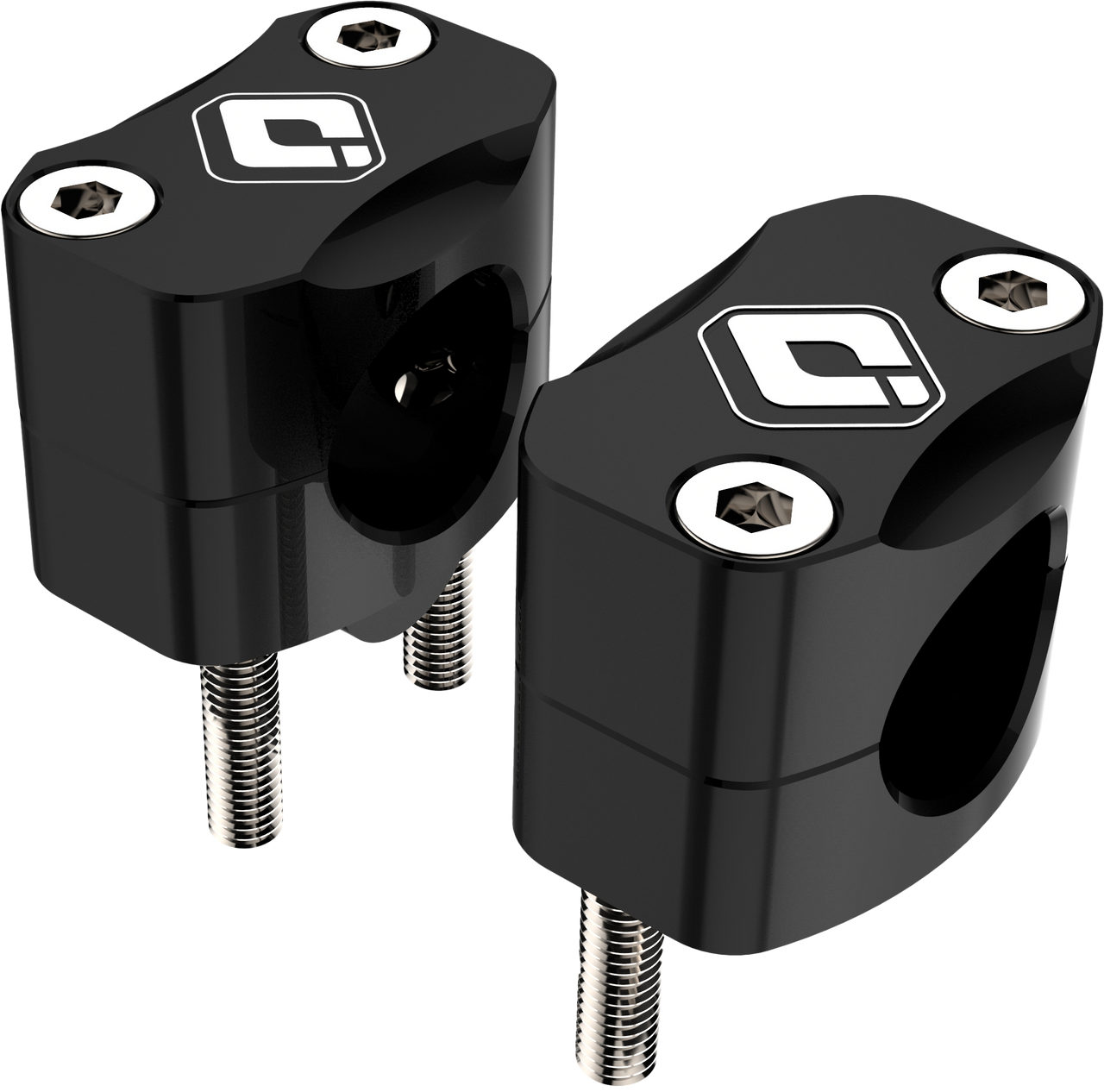 ODI Bar Adapters 7/8" To 1 1/8" 15Mm Rise Black - H71UMB