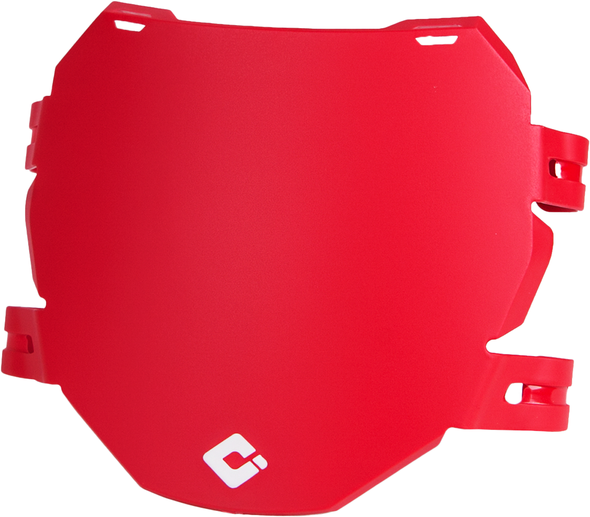 ODI Downhill/E Bike Number Plate Red - D70DP-U