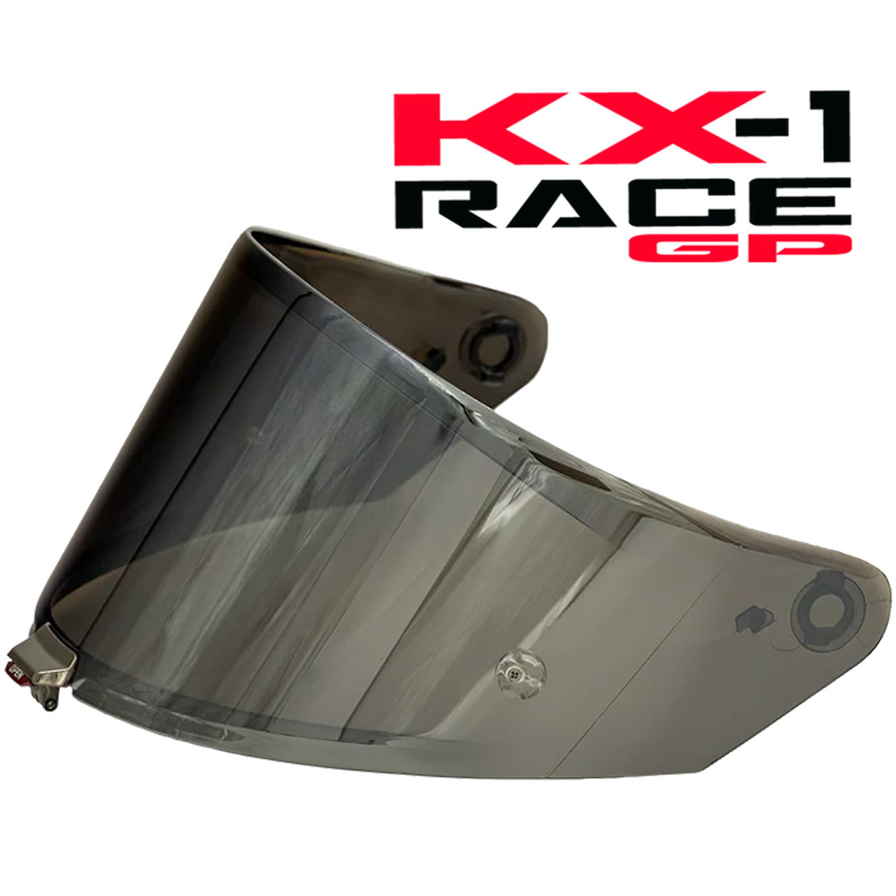 KYT KX-1 Iridium Mirror Chrome Shield - Speed Addicts