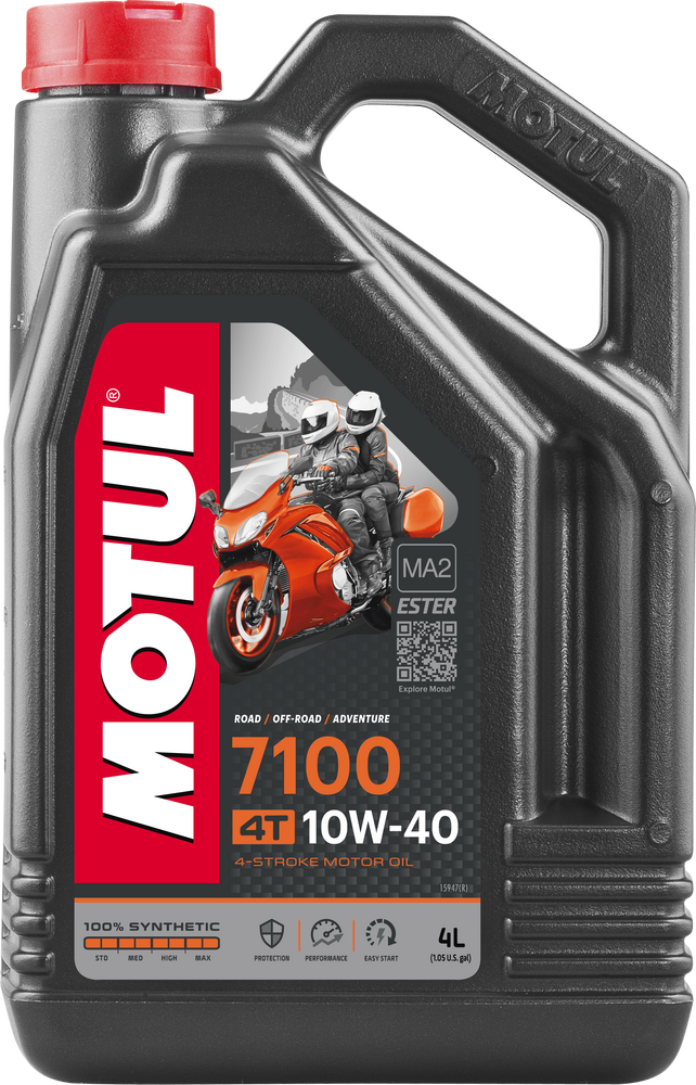 Motul 7100 Synthetic Oil 10W-40 4-Li Ter - 101371 / 104092