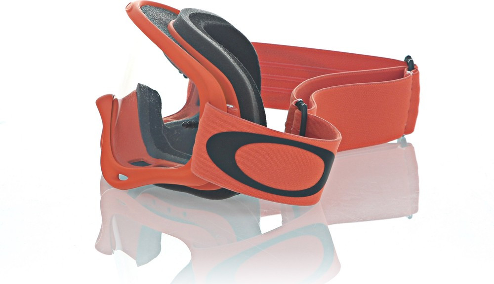 Oakley O-Frame Moto Orange Clear MX Goggle