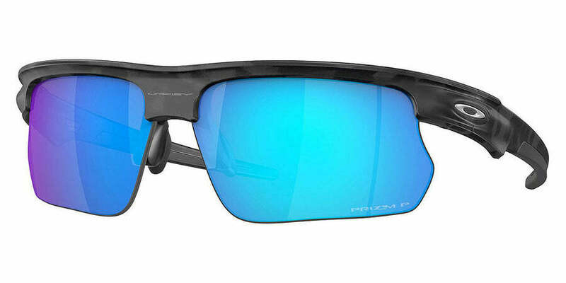 Oakley Bisphaera Matte Grey Camo Prizm Sapphire Polarized Sunglasses