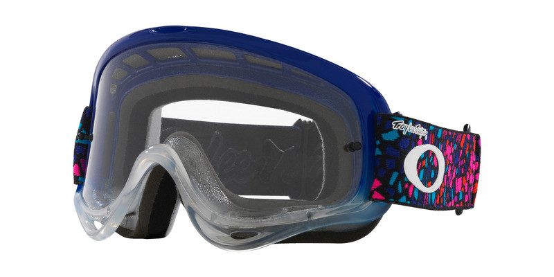 Oakley O-Frame MX Troy Lee Designs Tessell Blue Clear Goggles