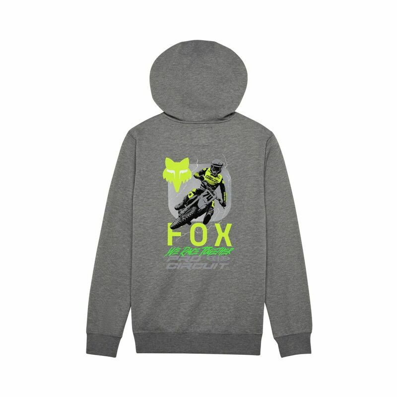 Fox Racing V25 X Pro Circuit Heather Graphite Fleece Pullover