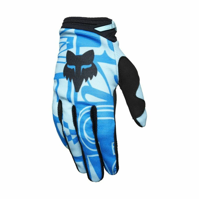 Fox Racing V25 Womens 180 Race Spec Light Blue Gloves