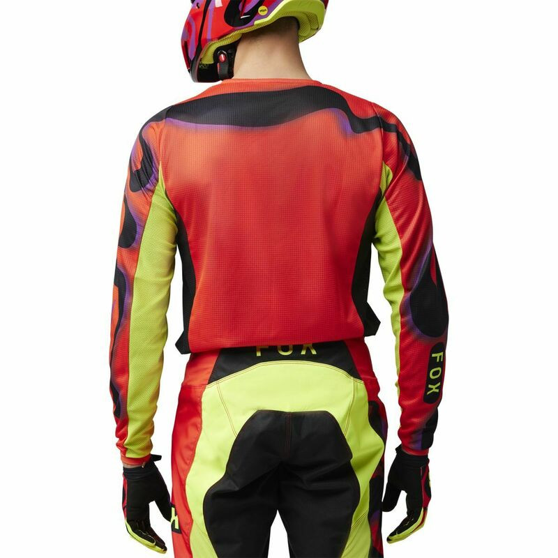Fox Racing V25 180 Emotion Fluorescent Red Jersey