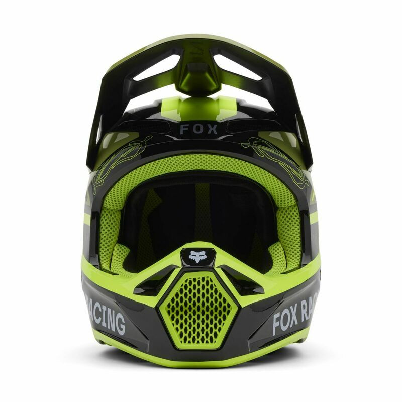 Fox Racing V25 V1 Race Spec Pale Green Helmet - Speed Addicts