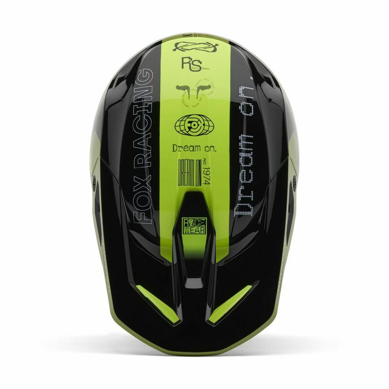 Fox Racing V25 V1 Race Spec Pale Green Helmet - Speed Addicts
