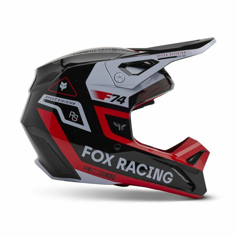 Fox Racing V25 V1 Race Spec Fluorescent Red Helmet