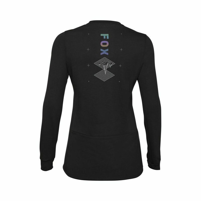 Fox Racing V25 Womens Ranger DR MD LS Jersey Lunar Black