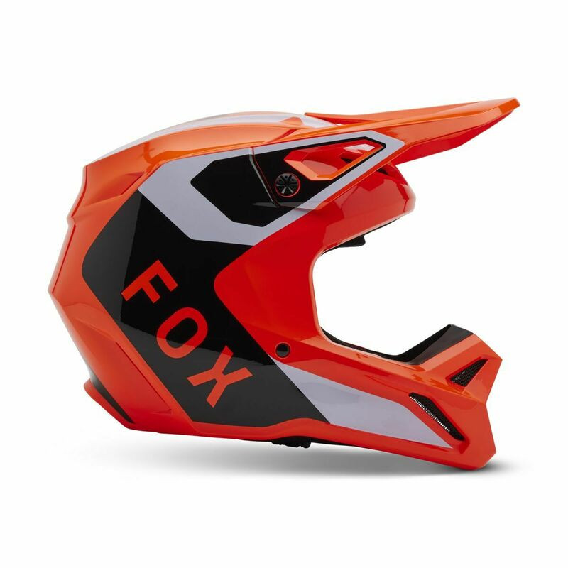 Fox Racing V25 V1 Lean Fluorescent Orange Helmet