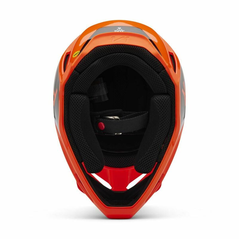 Fox Racing V25 V1 Lean Fluorescent Orange Helmet