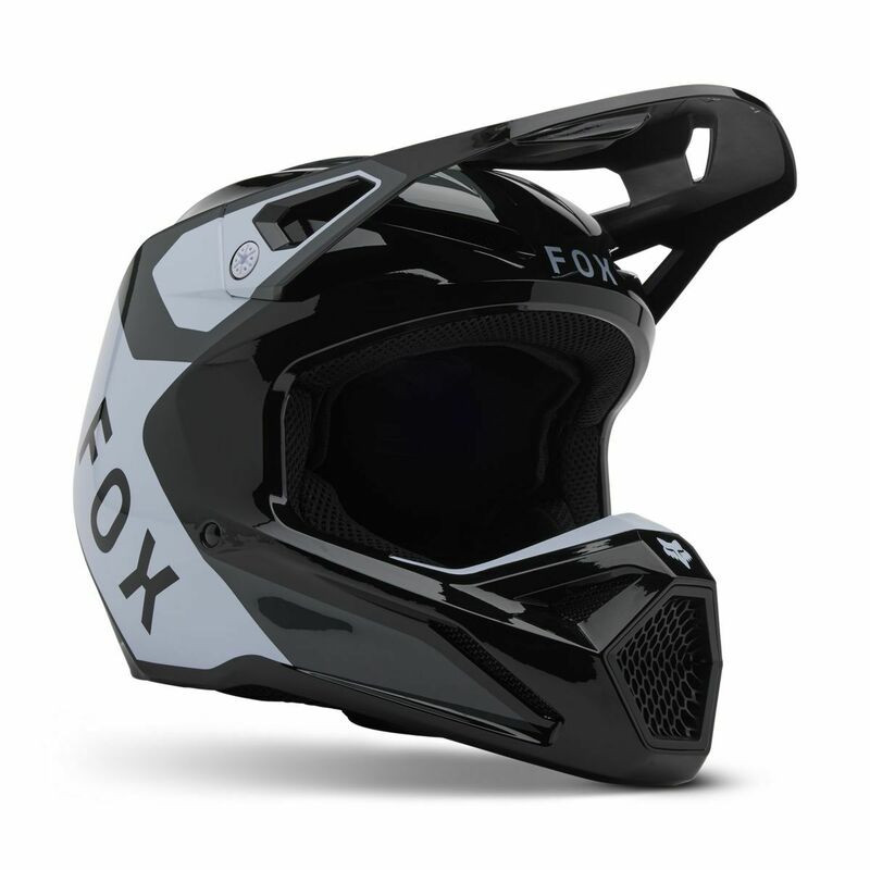 Fox Racing V25 V1 Lean Black Helmet - Speed Addicts