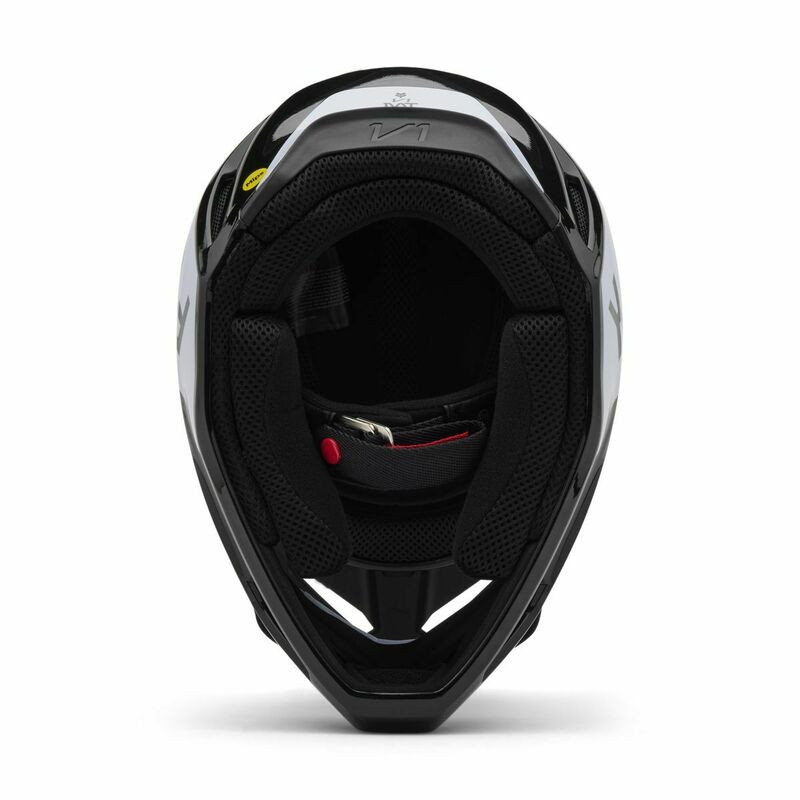 Fox Racing V25 V1 Lean Black Helmet - Speed Addicts