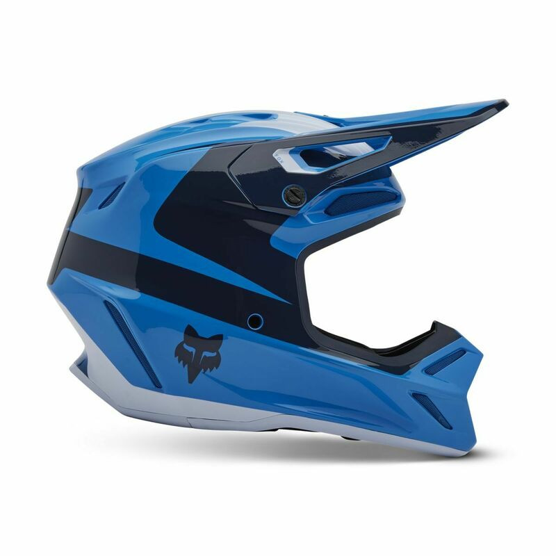 Fox Racing V25 V3 Divider True Blue Helmet - Speed Addicts