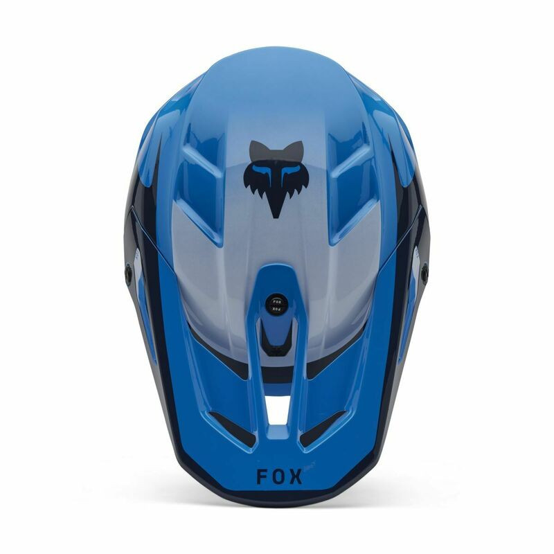 Fox Racing V25 V3 Divider True Blue Helmet - Speed Addicts