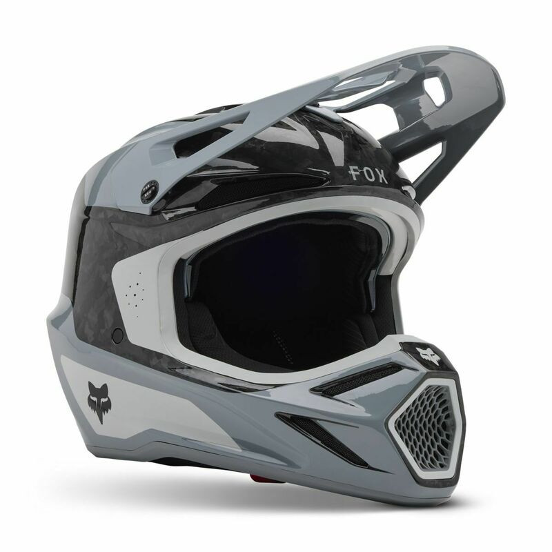 Fox Racing V25 V3 RS Infinite Cloud Gray Helmet - Speed Addicts