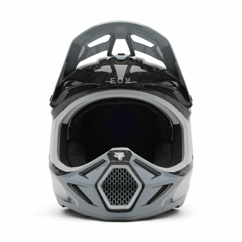 Fox Racing V25 V3 RS Infinite Cloud Gray Helmet - Speed Addicts