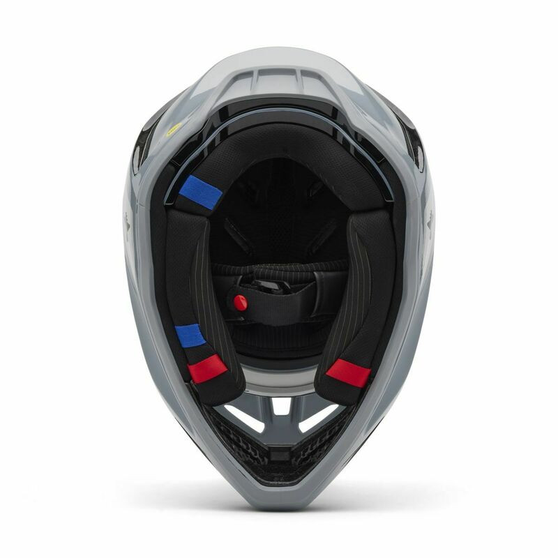 Fox Racing V25 V3 RS Infinite Cloud Gray Helmet - Speed Addicts