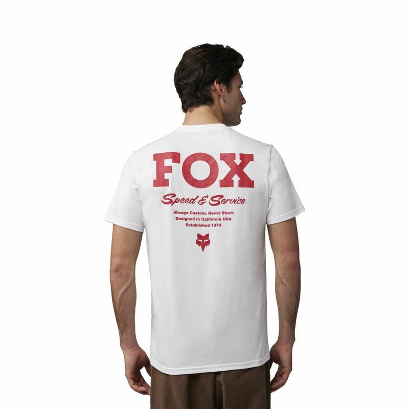 Fox Racing V25 Speed & Service SS Prem Opt White Tee