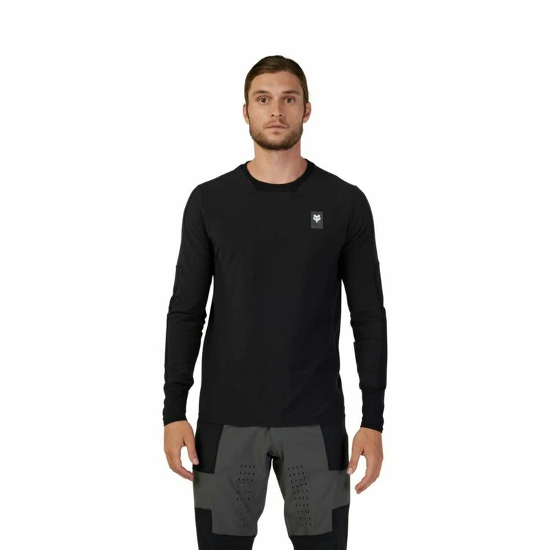 Fox Racing V25 Defend Thermal Jersey Black
