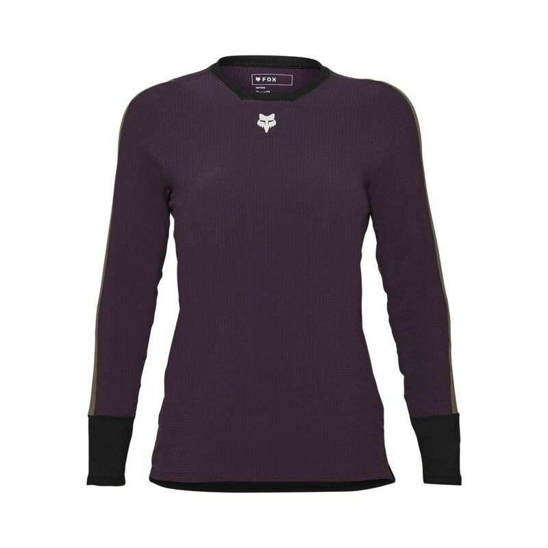 Fox Racing V25 Womens Defend Thermal Jersey Dark Purple