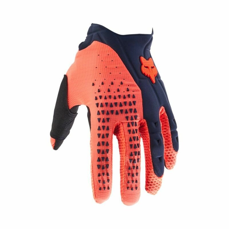 Fox Racing V25 Pawtector Navy Orange Gloves
