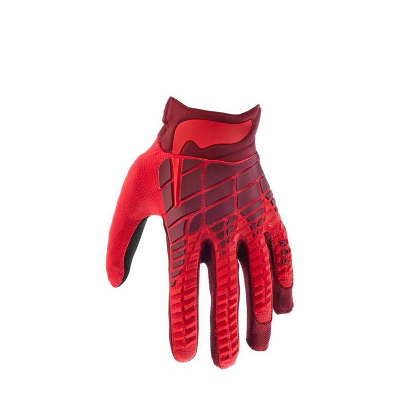 Fox Racing V25 360 Fluorescent Red Gloves