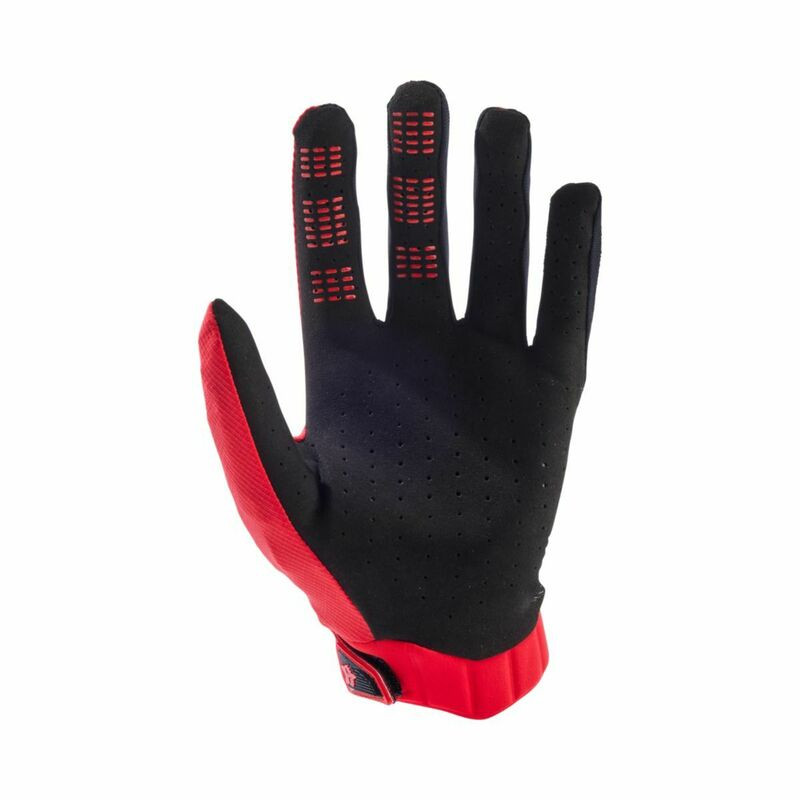 Fox Racing V25 Flexair Fluorescent Red Gloves - Speed Addicts