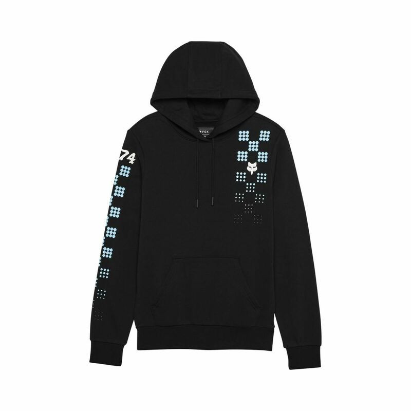 Fox Racing V25 Womens Check It Black Fleece Pullover
