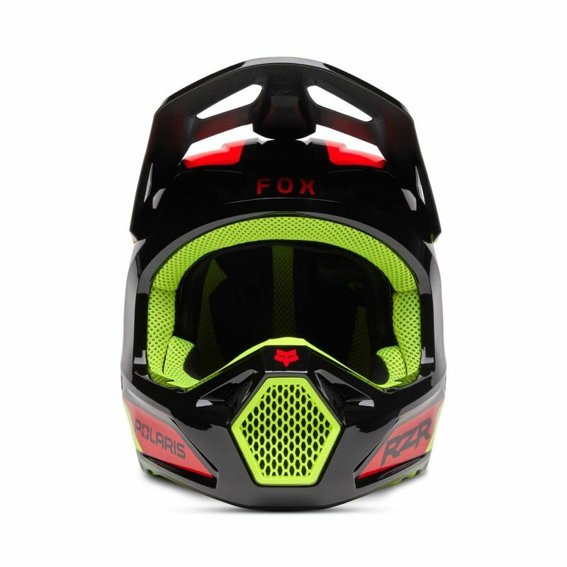Fox Racing V25 V1 Polaris Yellow Helmet - Speed Addicts