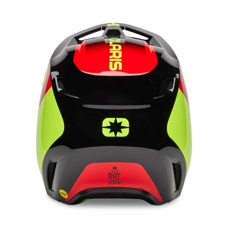 Fox Racing V25 V1 Polaris Yellow Helmet