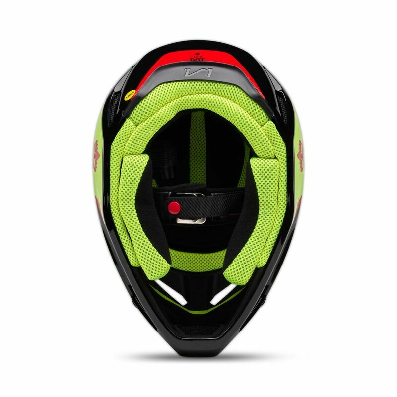 Fox Racing V25 V1 Polaris Yellow Helmet