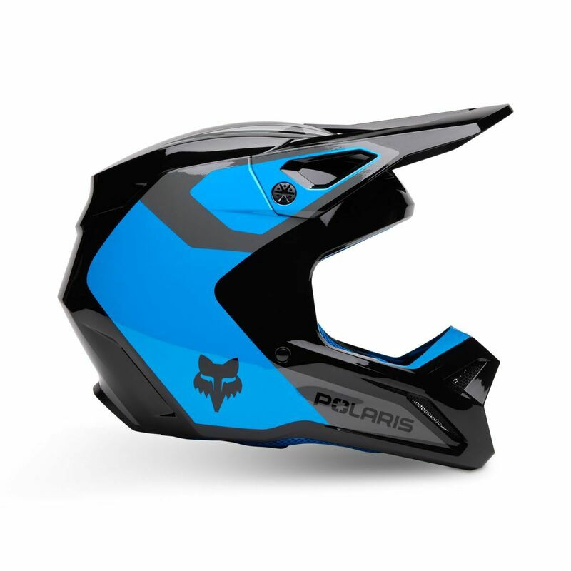 Fox Racing V25 V1 Polaris Blue Helmet - Speed Addicts