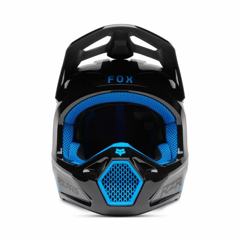 Fox Racing V25 V1 Polaris Blue Helmet - Speed Addicts