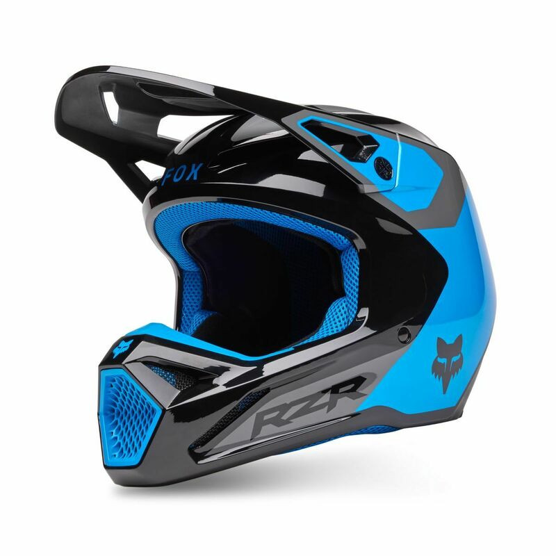 Fox Racing V25 V1 Polaris Blue Helmet - Speed Addicts