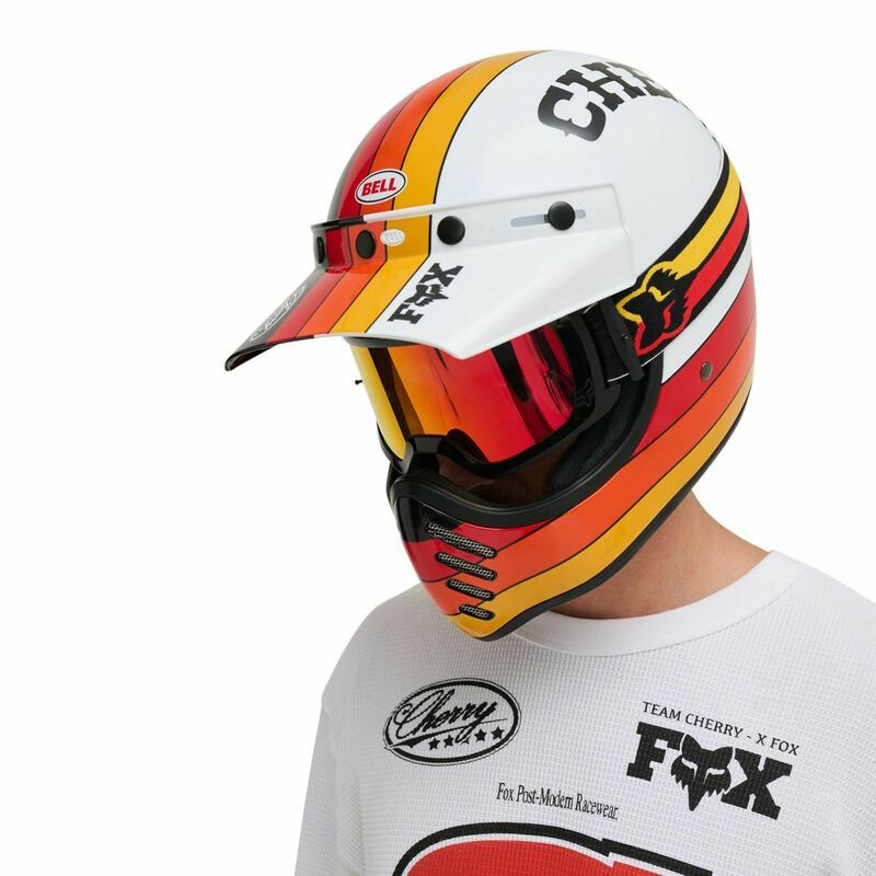 Fox Racing V25 X Cherry Moto-3 Black Helmet