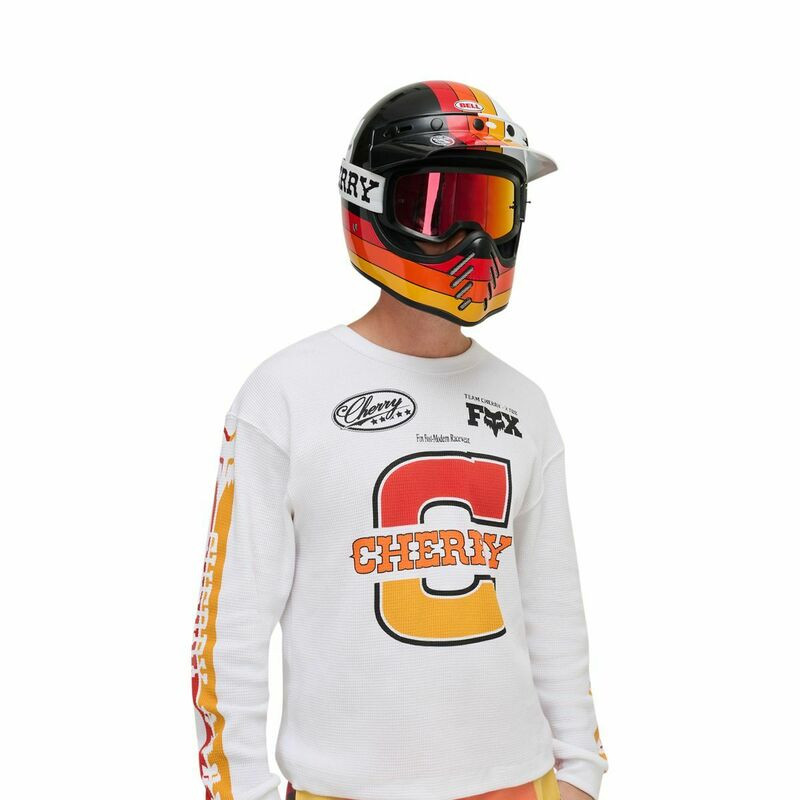 Fox Racing V25 X Cherry Moto-3 Black Helmet