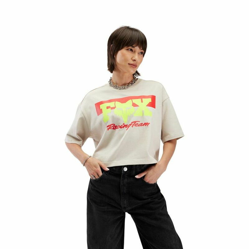 Fox Racing V25 Womens Super Trick Os SS Cream Tee