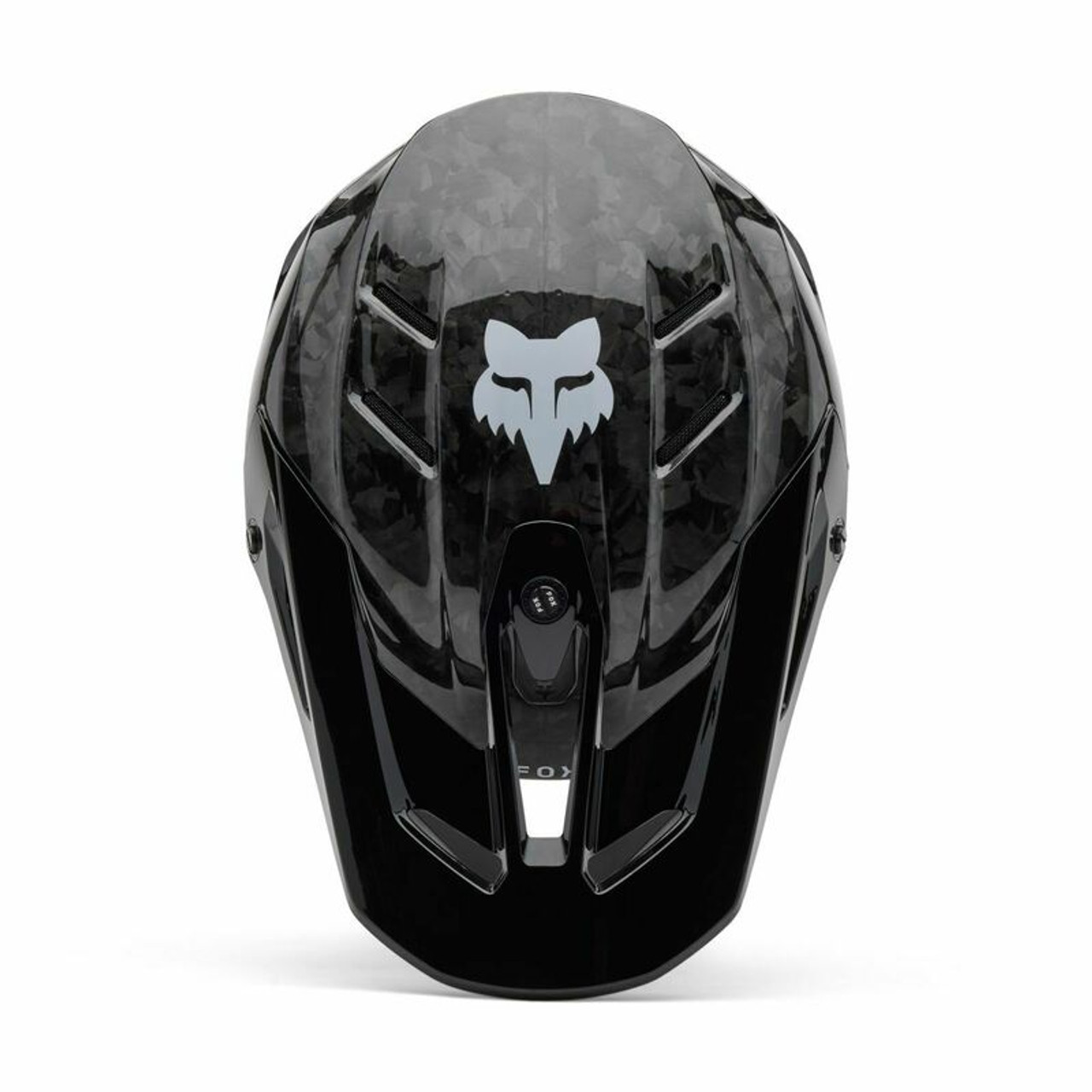 Fox Racing V25 V3 RS Carbon Solid Black Helmet