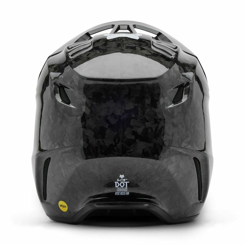 Fox Racing V25 V3 RS Carbon Solid Black Helmet