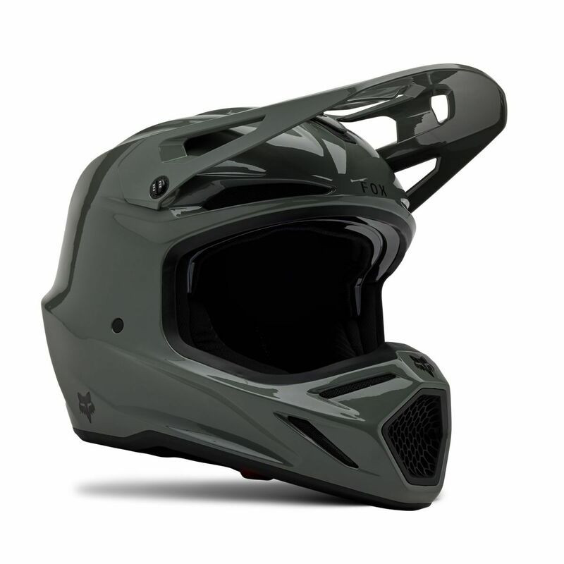Fox Racing V25 V3 RS Carbon Solid Dark Stone Helmet