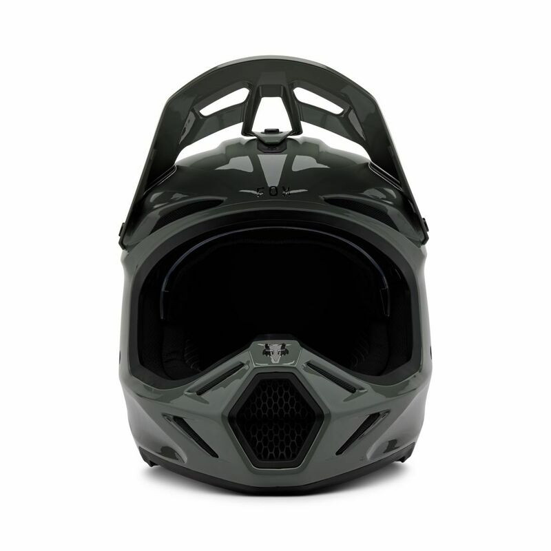 Fox Racing V25 V3 RS Carbon Solid Dark Stone Helmet