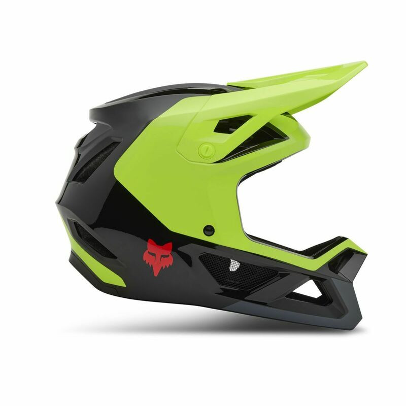 Fox Racing V25 Youth Rampage Barge Ce/Cpsc Yellow Helmet